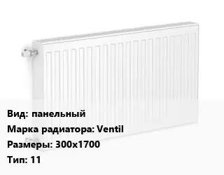 Радиатор стальной панельный Ventil 300х1700 11